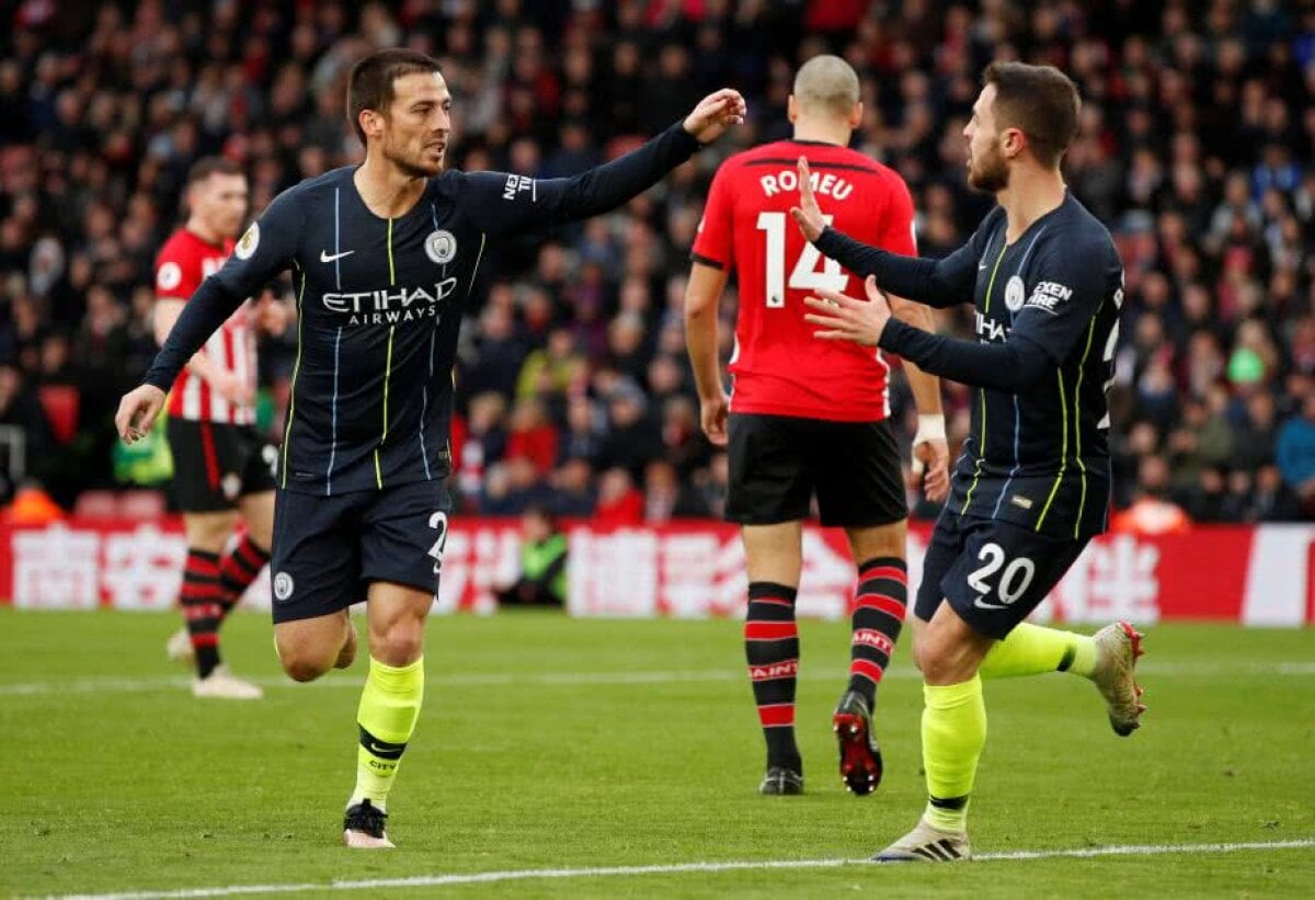 SOUTHAMPTON - MANCHESTER CITY 1-3 //  VIDEO + FOTO Echipa lui Guardiola nu renunță la lupta pentru titlu și e gata de meciul cu Liverpool!