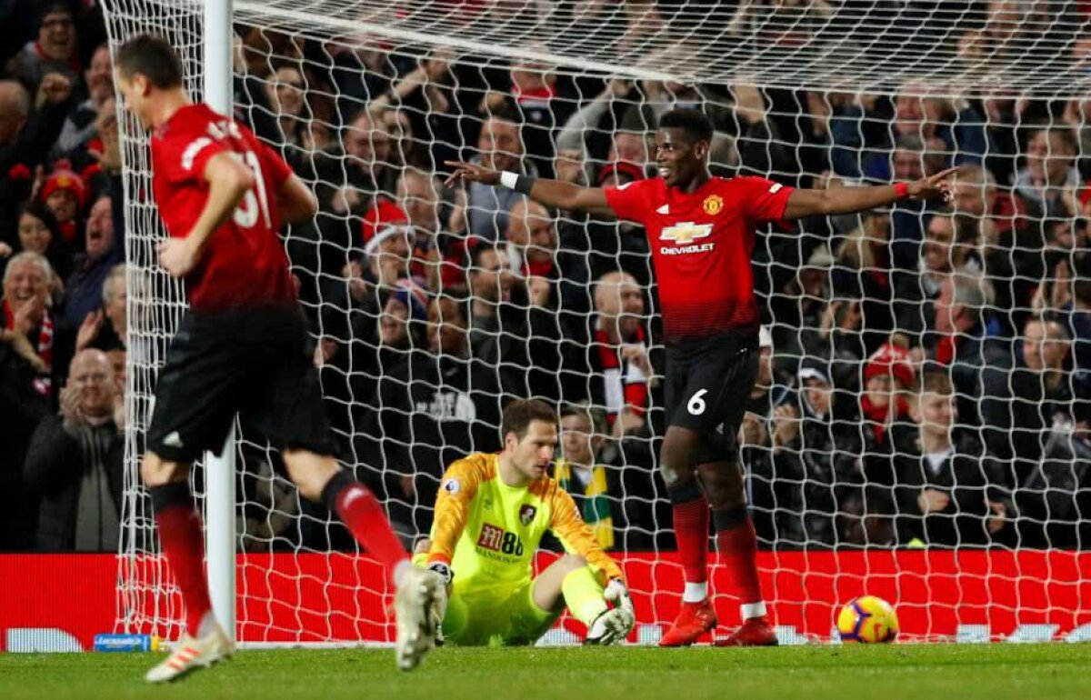 UNITED - BOURNEMOUTH 4-1 // VIDEO + FOTO PogBOOOM descătușat după plecarea lui Mourinho! Fanii lui United cer Balonul de Aur după prestația senzațională din ultimele 3 meciuri