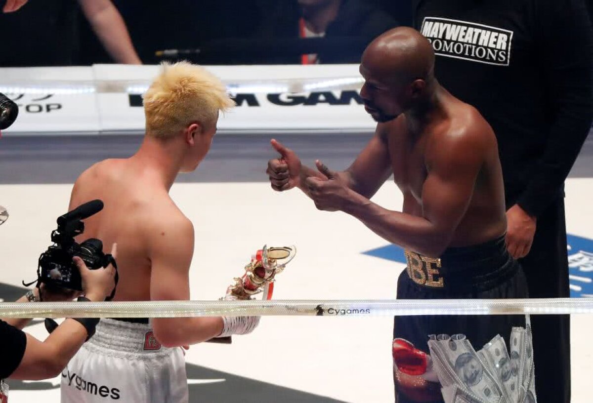 Mayweather vs Nasukawa // VIDEO+FOTO CIRC de 9 milioane de dolari » Mayweather și-a făcut KO rivalul din demonstrativ după ce a întârziat 3 ore și a încălcat toate înțelegerile