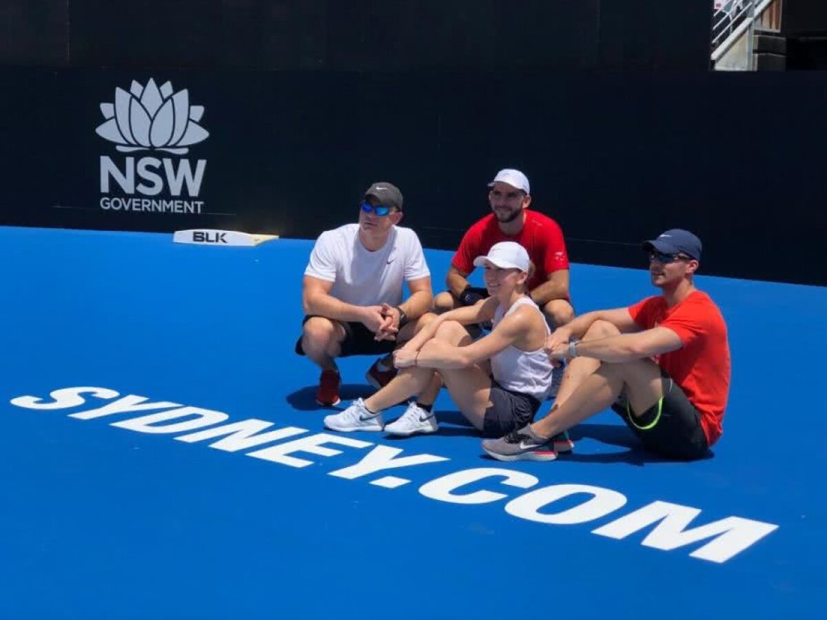 FOTO Simona Halep e gata pentru debutul în 2019 » Ce oameni are în staff pentru turneul de la Sydney