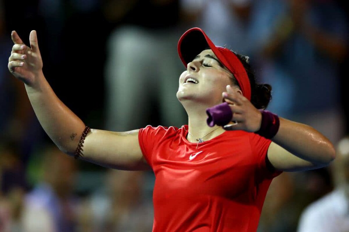 FOTO Cea mai mare surpriză în primele turnee din 2019! Wozniacki a fost eliminată de Bianca Andreescu, locul 152 WTA, jucătoare cu origini române