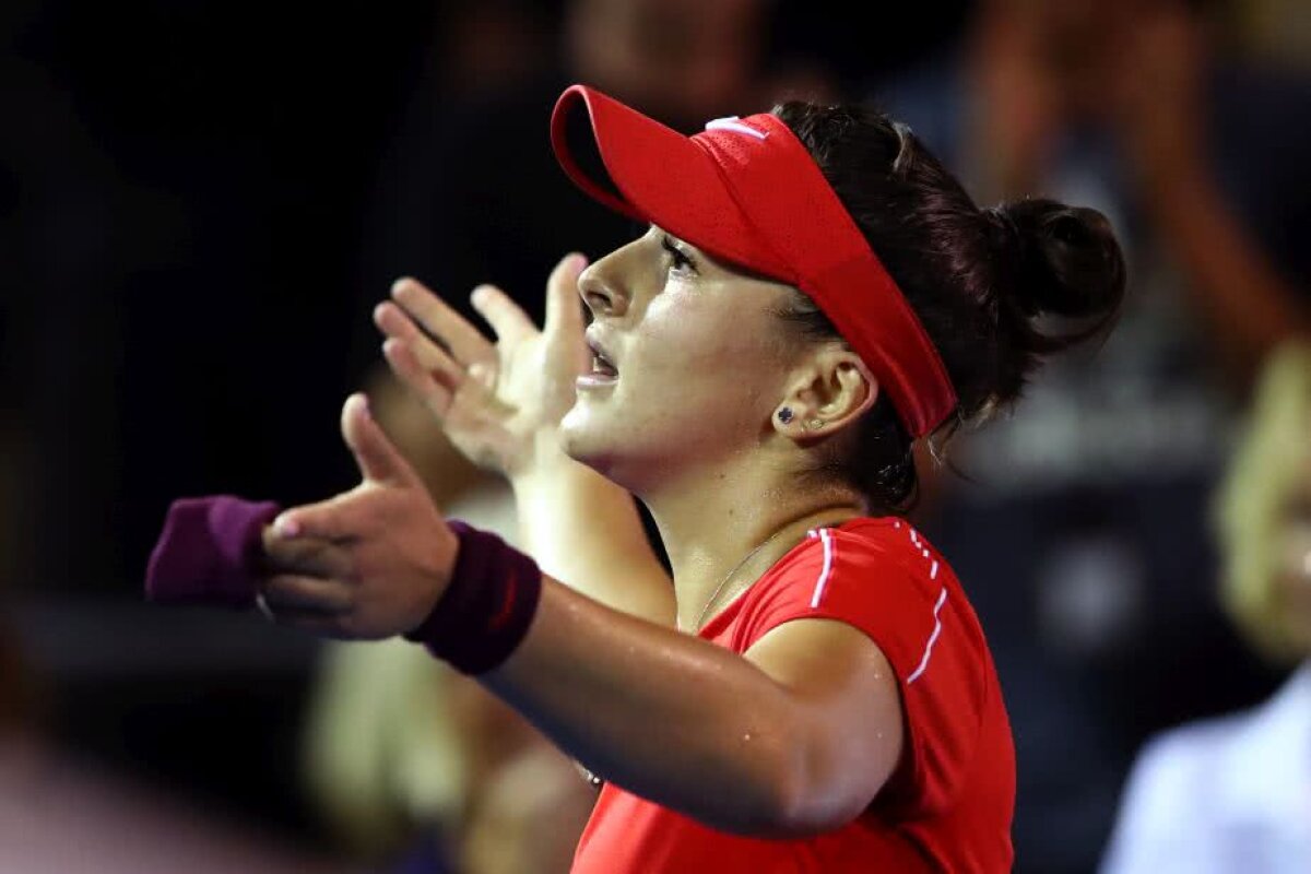 FOTO Cea mai mare surpriză în primele turnee din 2019! Wozniacki a fost eliminată de Bianca Andreescu, locul 152 WTA, jucătoare cu origini române