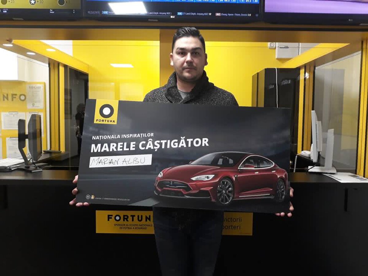 A câștigat o mașină Tesla și a devenit superstarul Naționalei Inspiraților la Fortuna 