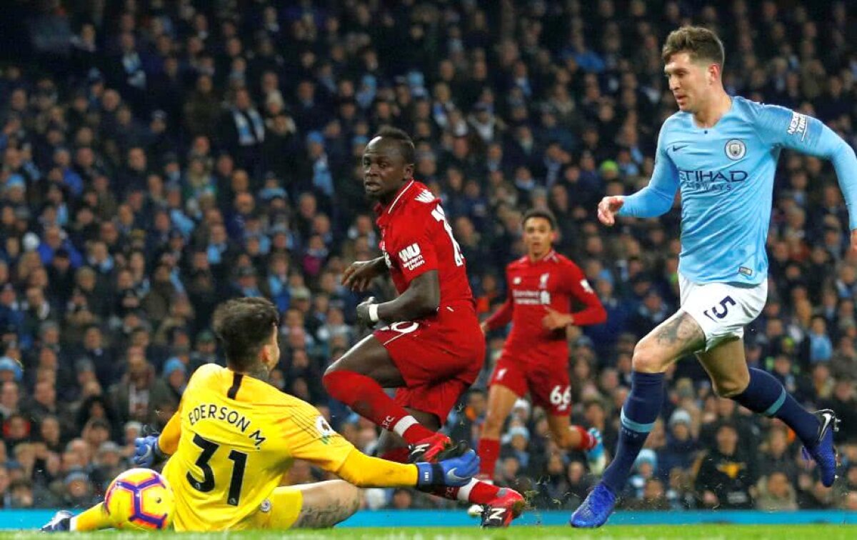 MANCHESTER CITY - LIVERPOOL 2-1 // FOTO Moment ireal în minutul 17 » Încă un centimetru și era gol, la capătul unei faze antologice!