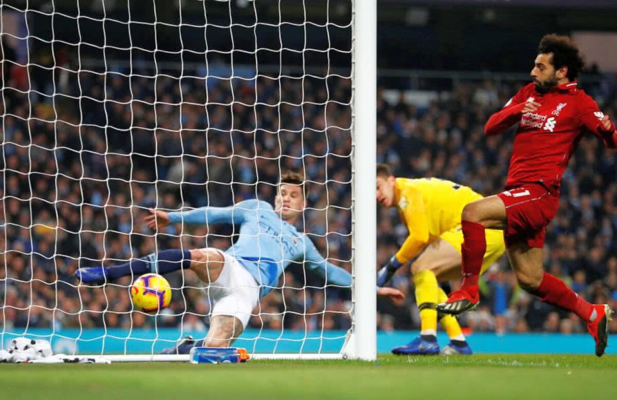MANCHESTER CITY - LIVERPOOL 2-1 // FOTO Moment ireal în minutul 17 » Încă un centimetru și era gol, la capătul unei faze antologice!