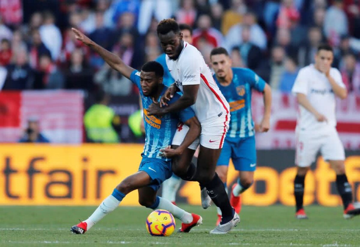 SEVILLA - ATLETICO MADRID 1-1 // FOTO Război pentru locul secund în Spania! Record de cartonașe arătate în lupta pentru urmărirea Barcelonei