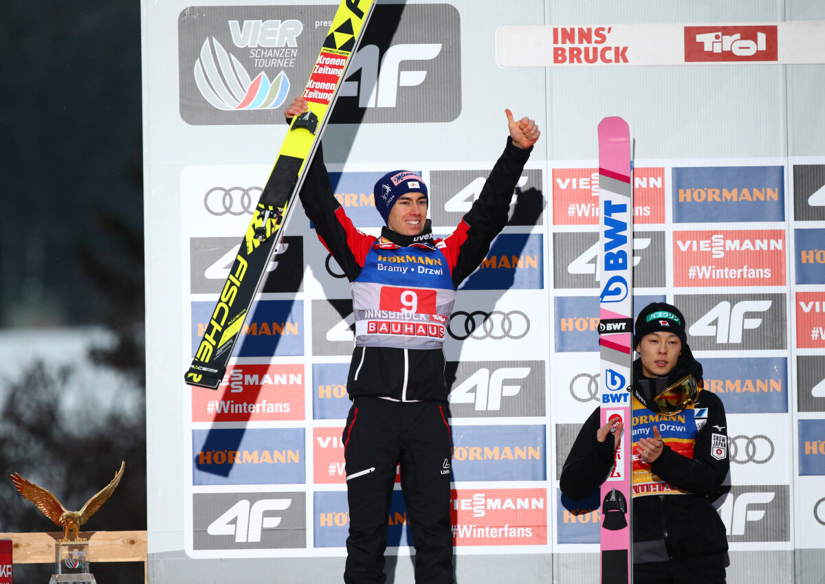 FOTO Băiatul care plutește ca o foaie de hârtie » Ryoyu Kobayashi a intrat în istorie după Turneul celor Patru Trambuline