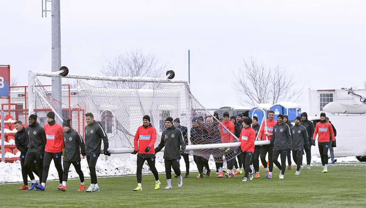 GALERIE FOTO Imagini de la antrenamentul FCSB-ului de azi! Teja și Matei, din nou în echipamentul roș-albaștrilor 