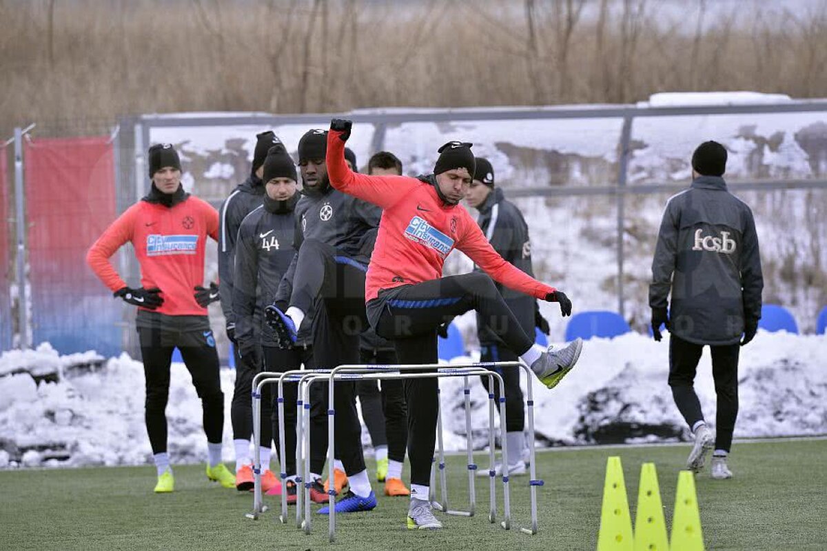 GALERIE FOTO Imagini de la antrenamentul FCSB-ului de azi! Teja și Matei, din nou în echipamentul roș-albaștrilor 