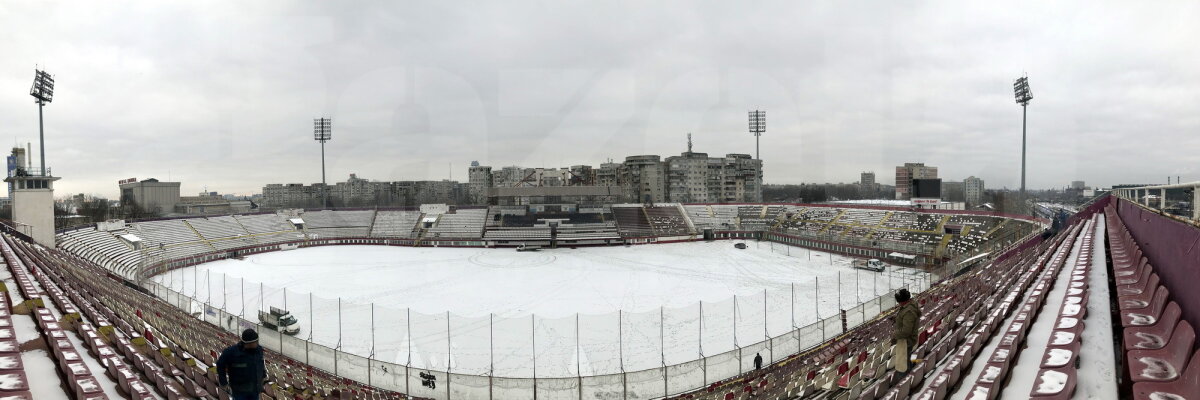 DEMOLARE GIULEȘTI // EXCLUSIV FOTO & VIDEO Stadion tăiat cu flexul: zeci de muncitori au venit de la primele ore pentru a pune la pământ arena inaugurată în 1939