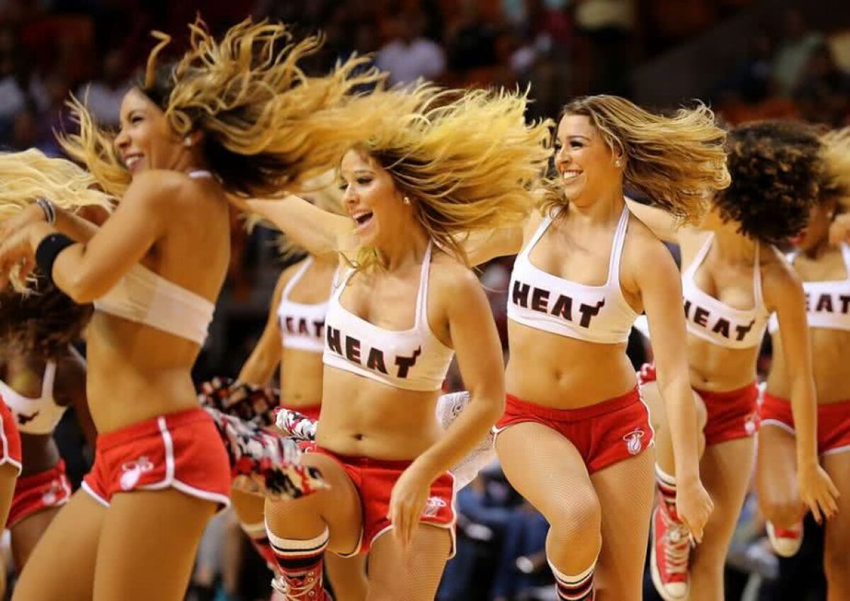 VIDEO + FOTO Ele sunt fetele care ÎNCING atmosfera la Miami Heat! Ce au făcut la ultimul meci a fost FABULOS