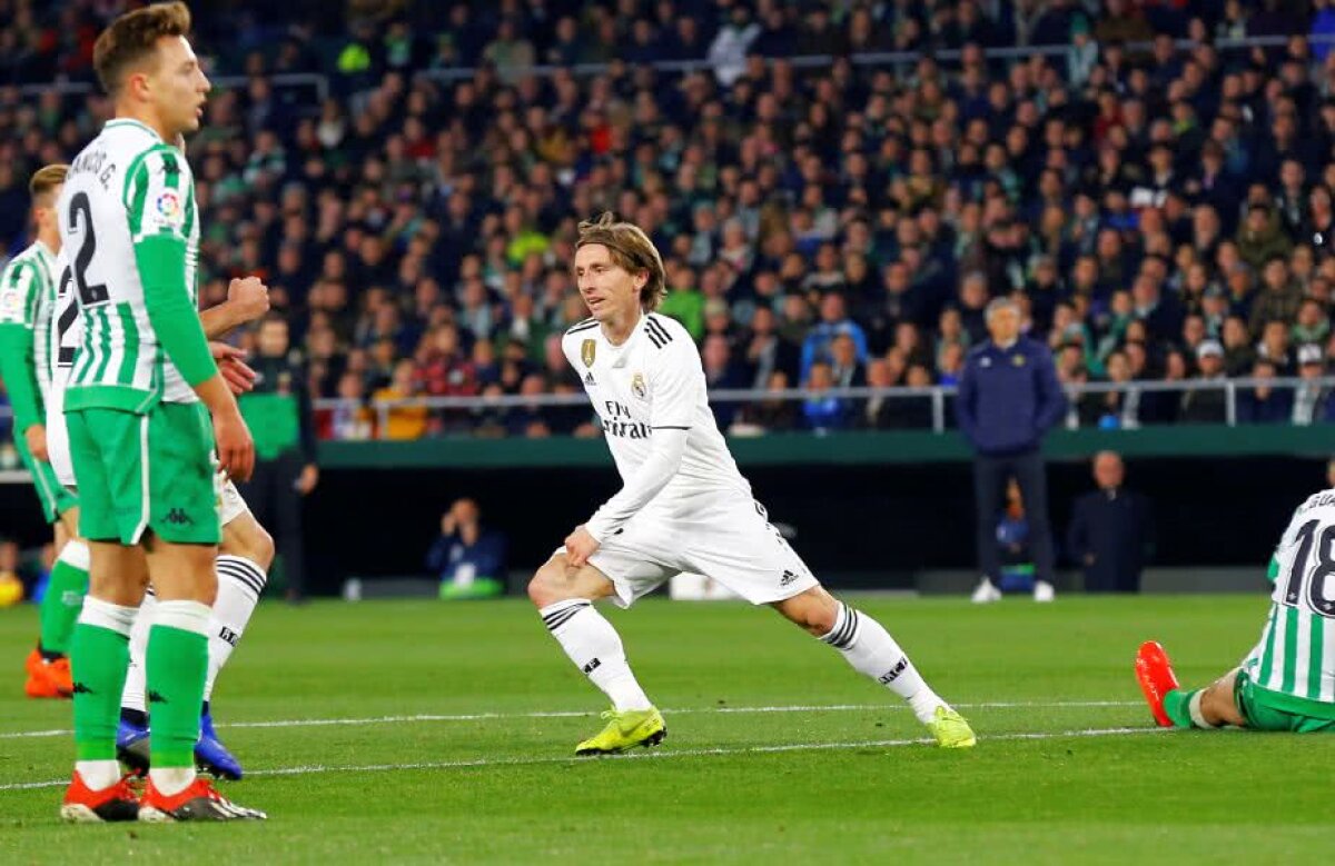 BETIS SEVILLA - REAL MADRID 1-2 // Real Madrid, victorie dramatică pe terenul lui Betis » Santiago Solari, salvat de o superexecuție în minutul 88