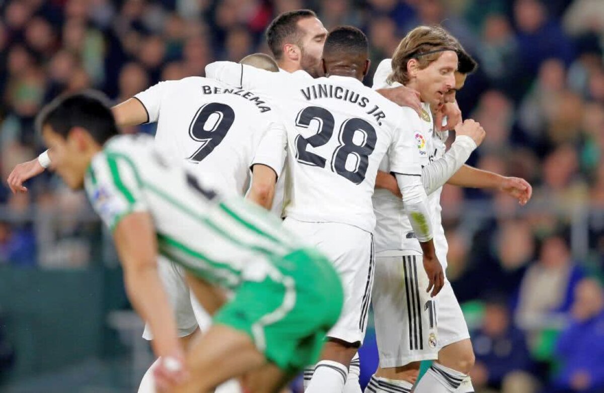 BETIS SEVILLA - REAL MADRID 1-2 // Real Madrid, victorie dramatică pe terenul lui Betis » Santiago Solari, salvat de o superexecuție în minutul 88