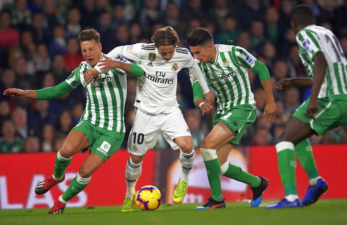 BETIS SEVILLA - REAL MADRID 1-2 // Real Madrid, victorie dramatică pe terenul lui Betis » Santiago Solari, salvat de o superexecuție în minutul 88