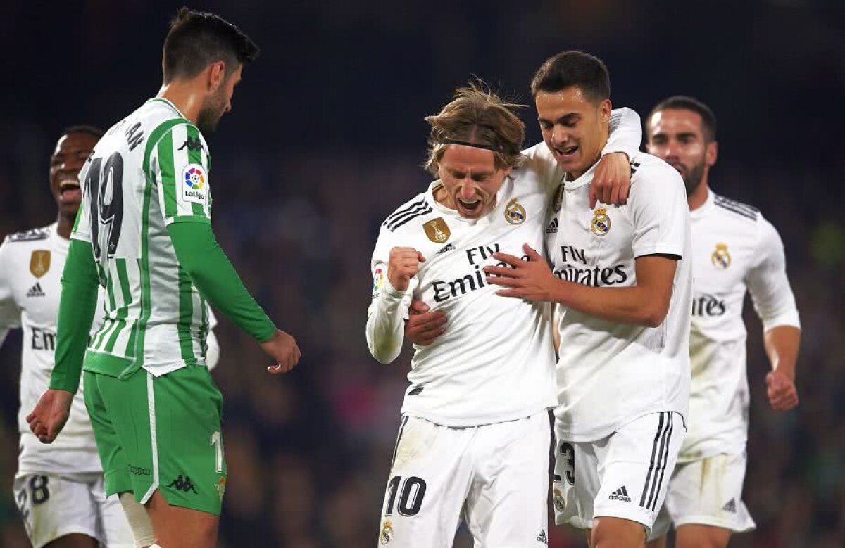 BETIS SEVILLA - REAL MADRID 1-2 // Real Madrid, victorie dramatică pe terenul lui Betis » Santiago Solari, salvat de o superexecuție în minutul 88