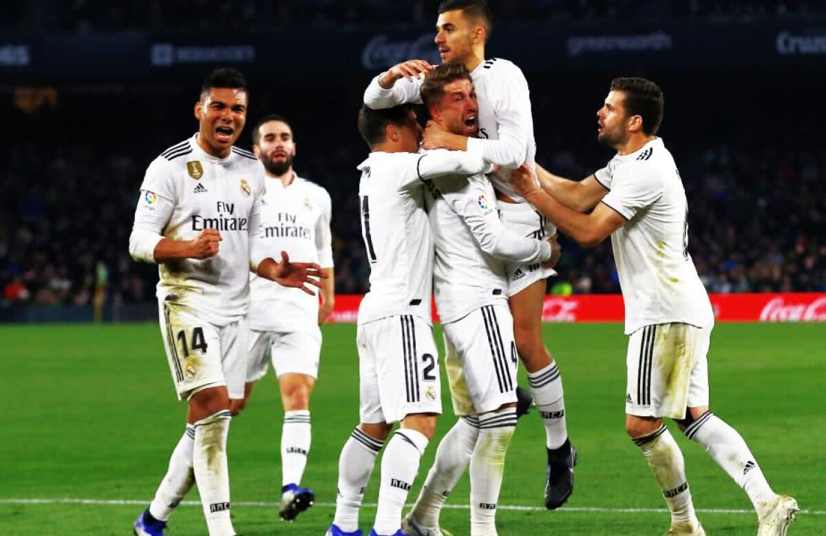 BETIS SEVILLA - REAL MADRID 1-2 // Real Madrid, victorie dramatică pe terenul lui Betis » Santiago Solari, salvat de o superexecuție în minutul 88