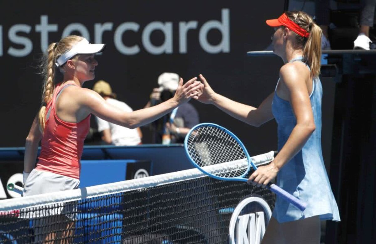 MARIA SHARAPOVA - HARRIET DART // FOTO Victorie fulgerătoare pentru Maria Sharapova în primul tur de la Australian Open » Nu a pierdut niciun game și transmite un mesaj categoric: „Nu vreau să le las locul celor tinere!”
