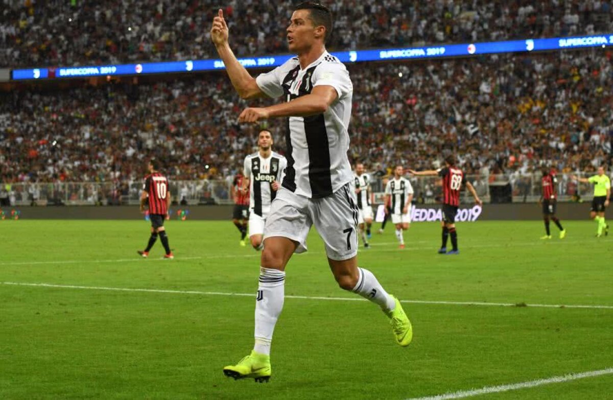 SUPERCUPA ITALIEI // FOTO » Juventus a câștigat Supercupa Italiei, 1-0 cu AC Milan » Cristiano Ronaldo a marcat și a cucerit primul trofeu în Italia!