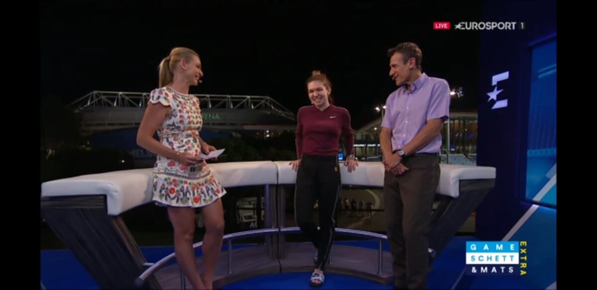 SIMONA HALEP - SOFIA KENIN / FOTO Simona Halep, față în față cu Barbara Schett și Mats Wilander » Momentul în care s-a pierdut cu Kenin: „Totul s-a schimbat după aceea”