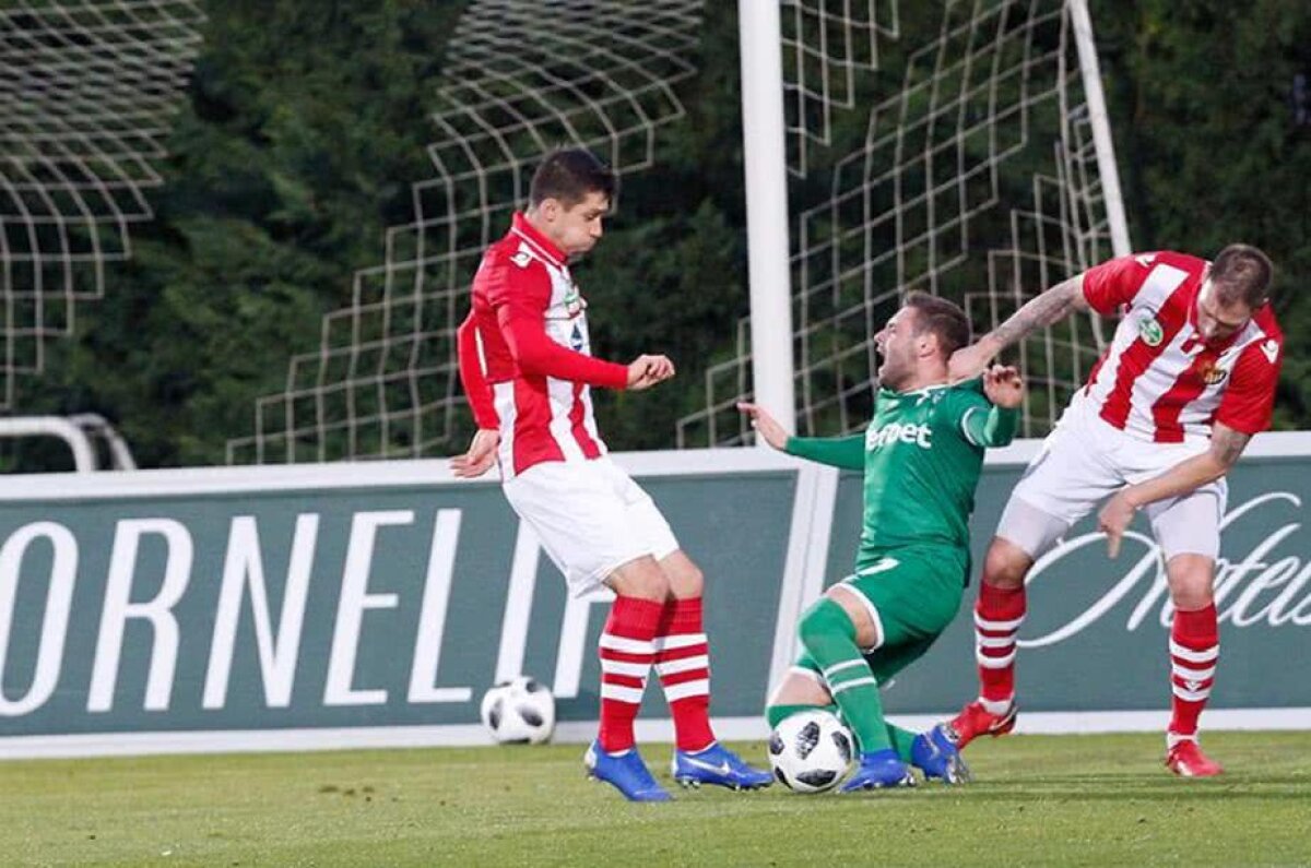 VIDEO Adi Popa, primul gol pentru Ludogoreț » Cosmin Moți a marcat și el, sub ochii selecționerului Cosmin Contra
