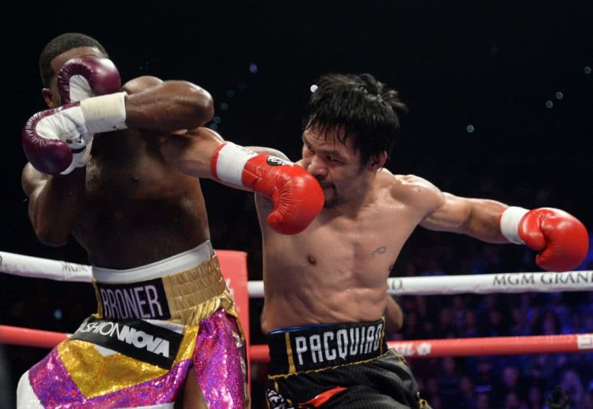 FOTO Pacquiao - Mayweather // Manny Pacquiao vrea revanșa! Filipinezul și-a apărat centura WBA și l-a provocat din nou pe Mayweather: „Să-i spuneți lui Floyd să revină în ring”