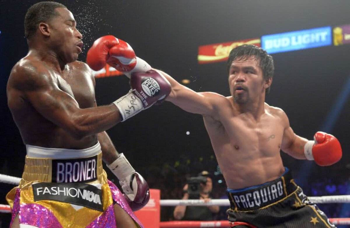 FOTO Pacquiao - Mayweather // Manny Pacquiao vrea revanșa! Filipinezul și-a apărat centura WBA și l-a provocat din nou pe Mayweather: „Să-i spuneți lui Floyd să revină în ring”