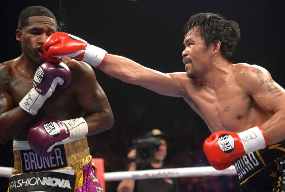FOTO Pacquiao - Mayweather // Manny Pacquiao vrea revanșa! Filipinezul și-a apărat centura WBA și l-a provocat din nou pe Mayweather: „Să-i spuneți lui Floyd să revină în ring”