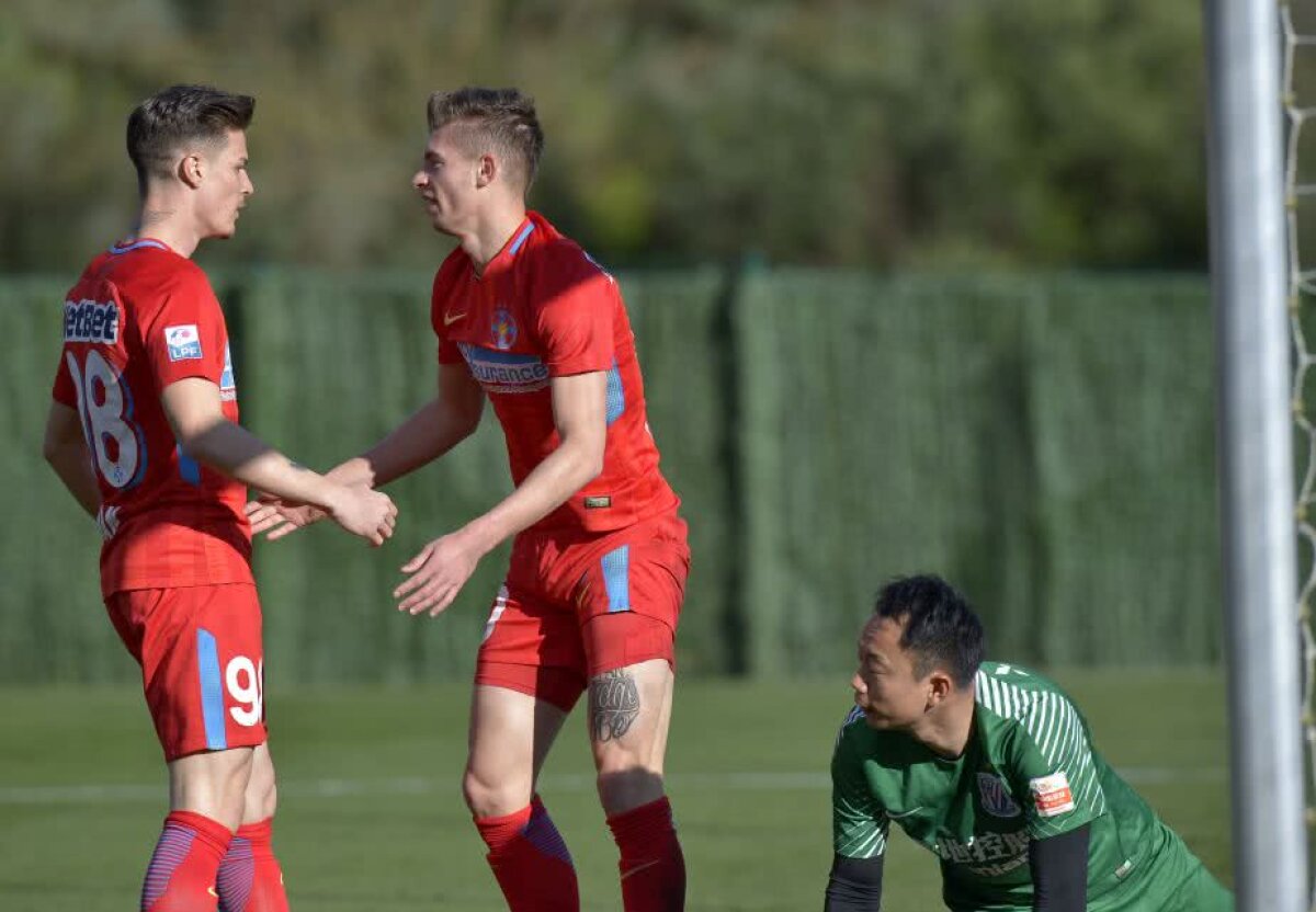 FCSB - SHANGHAI SHENHUA 2-2 // VIDEO + FOTO Echipa lui Teja, fără victorie! Florin Tănase a ratat penalty și chinezii au dat două goluri în 3 minute