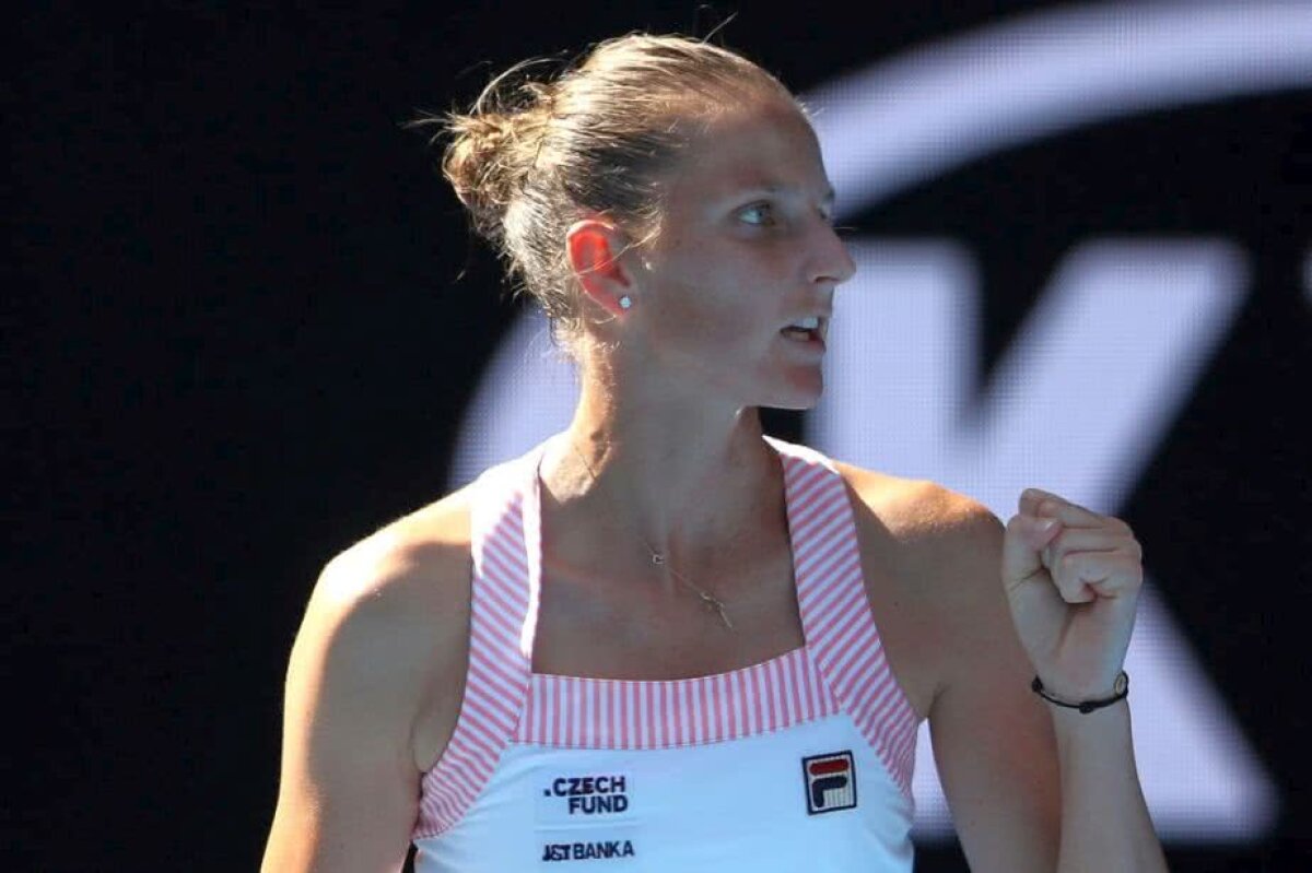 AUSTRALIAN OPEN // Karolina Pliskova a demolat-o pe Muguruza, într-un meci cu doar 3 erori neforțate
