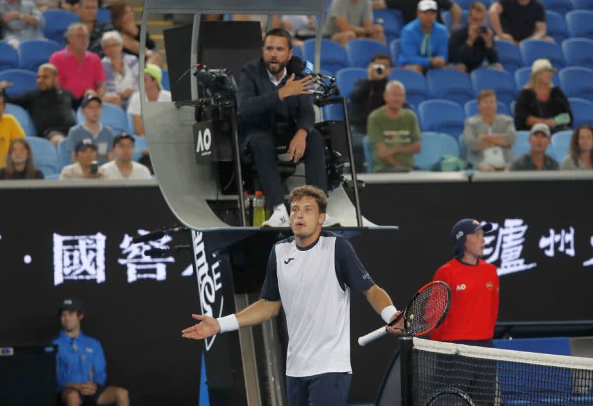 VIDEO+FOTO Scandal la Australian Open » Un jucător s-a certat cu arbitrul: „Modul în care am părăsit terenul nu a fost corect”