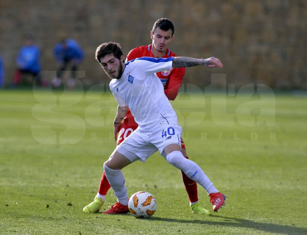 FCSB - DINAMO KIEV 1-1 // VIDEO+FOTO Hora înscrie la debut și aduce un egal echipei lui Teja în ultimul amical al iernii 