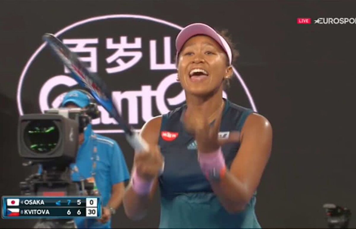 NAOMI OSAKA - PETRA KVITOVA // VIDEO+FOTO Osaka în lacrimi! Japoneza a început să plângă după ce a ratat TREI MINGI DE MECI și a pierdut setul secund