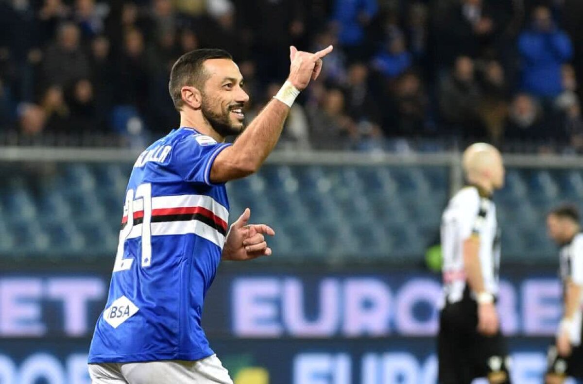 Fabio Quagliarella a egalat recordul lui Batistuta! Golgeterul de 35 de ani din Serie A nu poate fi oprit + vezi VIDEO cu golurile