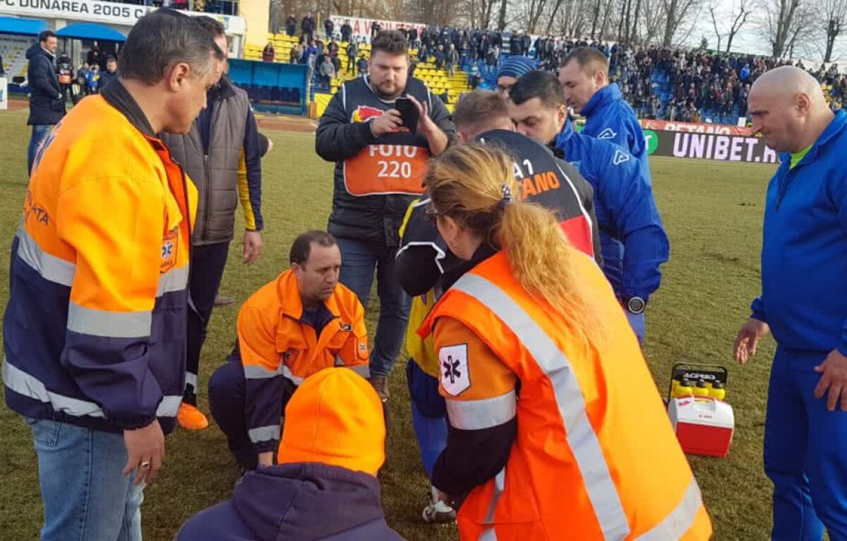 DUNĂREA CĂLĂRAȘI - FCSB 1-1 //  UPDATE VIDEO + FOTO Ambulanța pe teren, scandal între Alexa și Hațegan și lovitură de pedeapsă neacordată! Toate s-au întâmplat într-o fază