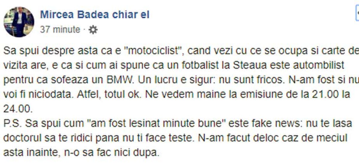 MIRCEA BADEA, VIDEO ȘOCANT // A fost făcut KO în 5 secunde AZI de Tedi motociclistul » Imaginile sunt horror + prima reacție a lui Mircea Badea