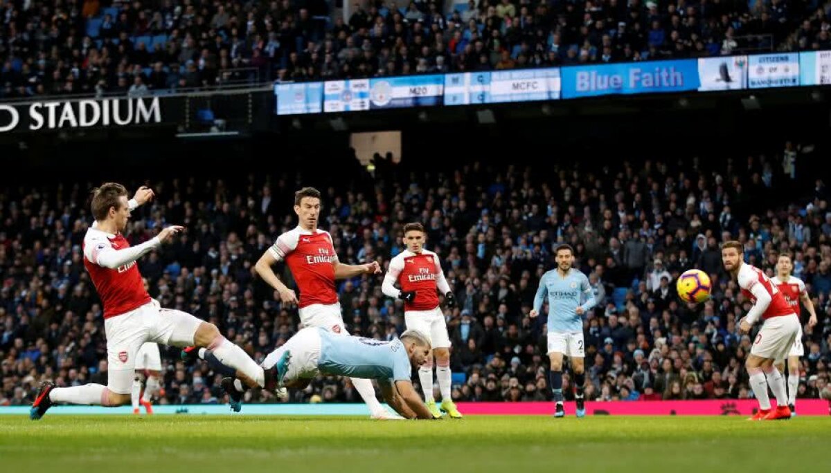 MANCHESTER CITY - ARSENAL 3-1 // VIDEO + FOTO „Bestia” Aguero i-a executat pe „tunari” și mută presiunea pe Liverpool! 