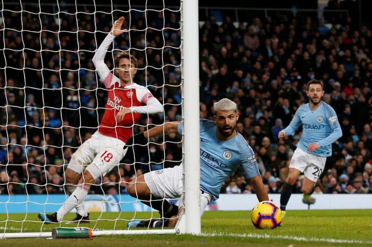 MANCHESTER CITY - ARSENAL 3-1 // VIDEO + FOTO „Bestia” Aguero i-a executat pe „tunari” și mută presiunea pe Liverpool! 