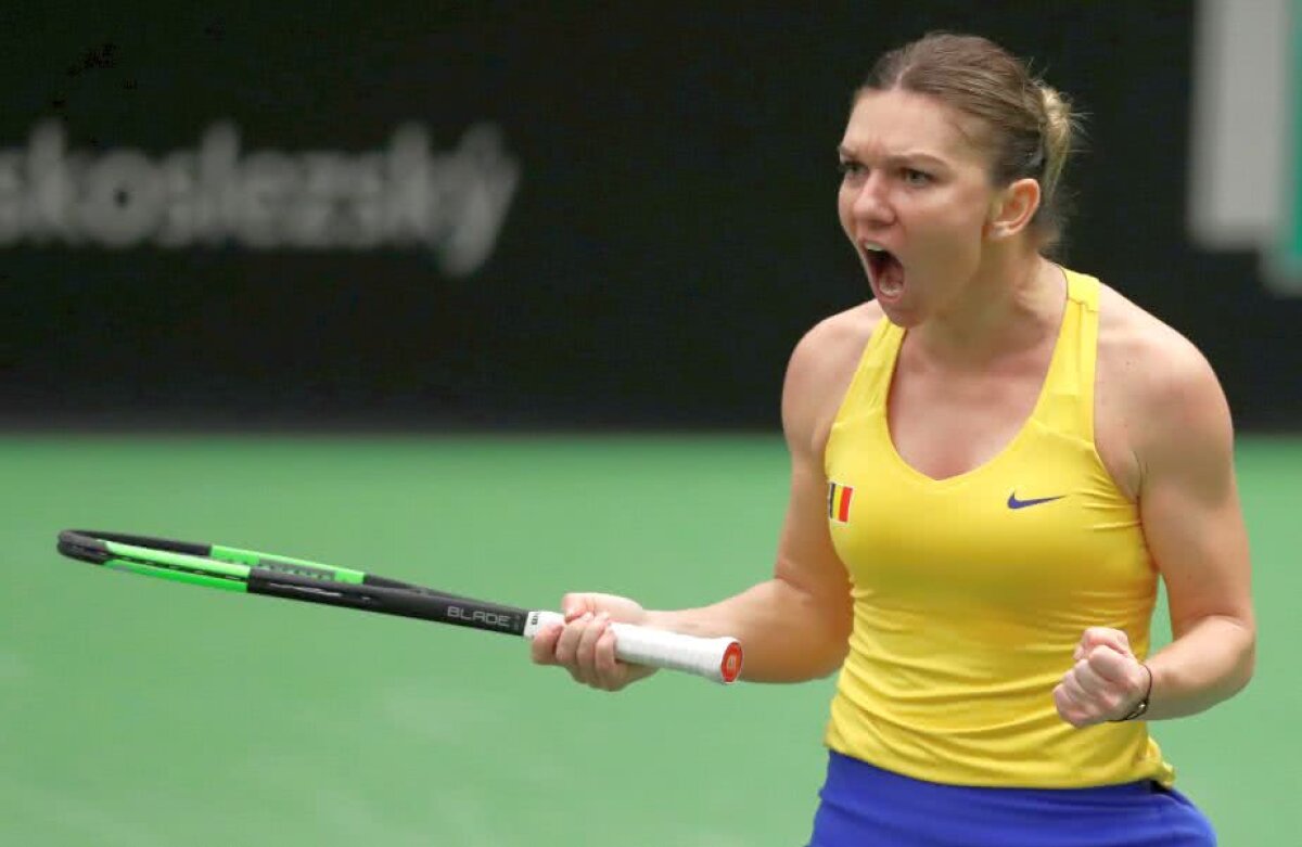 CEHIA - ROMÂNIA, FED CUP // VIDEO+FOTO » Simona Halep, victorie categorică în fața Katerinei Siniakova! România și Cehia sunt la egalitate după prima zi a confruntării din Fed Cup