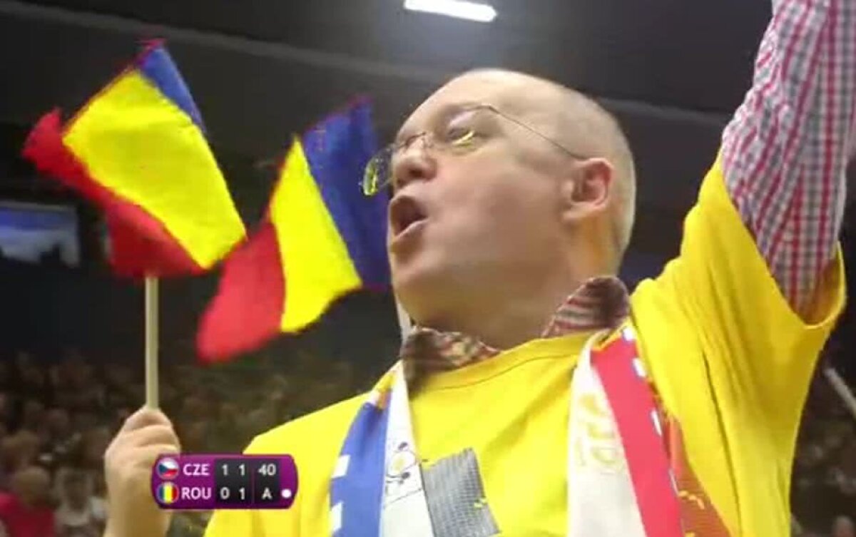 CEHIA - ROMÂNIA, FED CUP // Imagini geniale! Primarul Clujului, lider de galerie la meciurile României din Cehia  :D