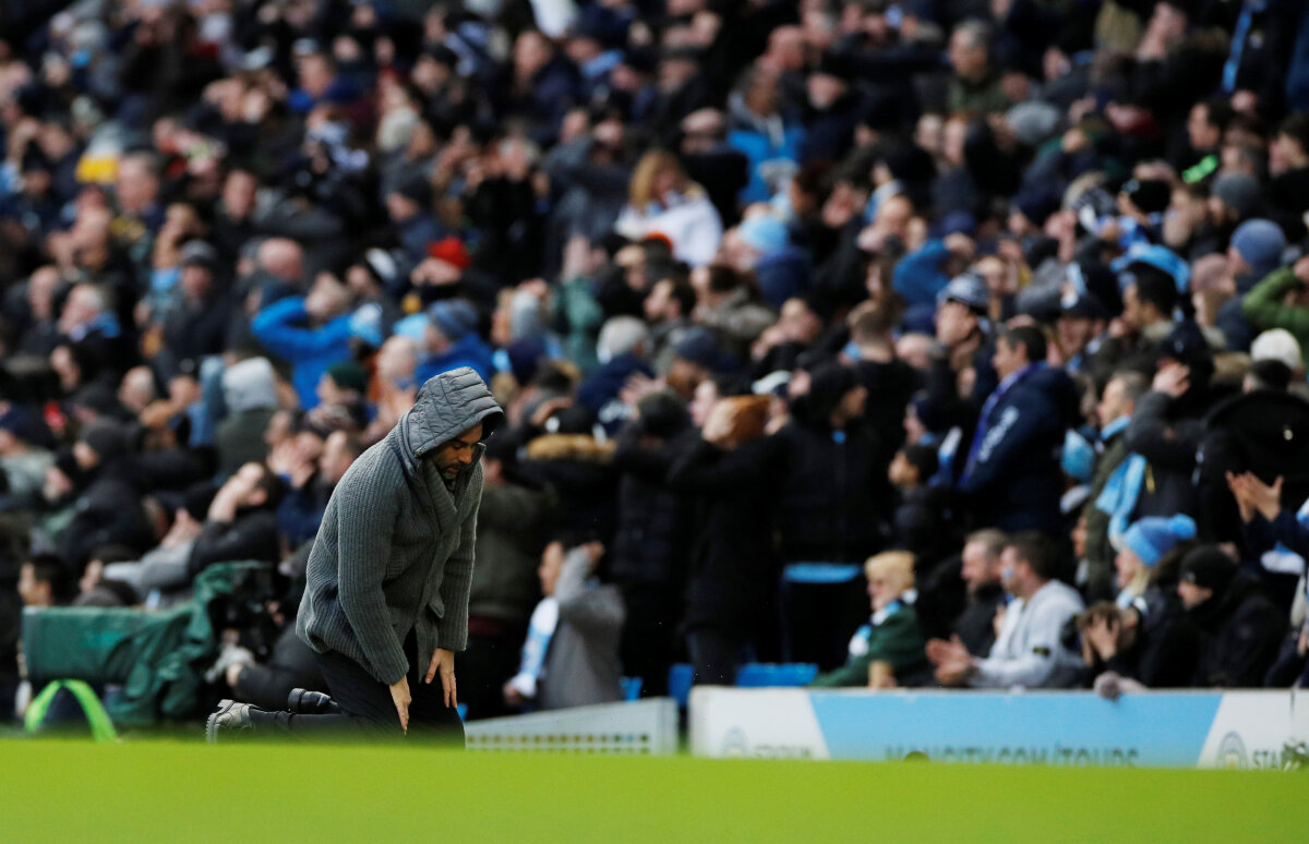 MANCHESTER CITY - CHELSEA // FOTO Reacție ANTOLOGICĂ a lui Guardiola la gafa uriașă a lui Aguero!