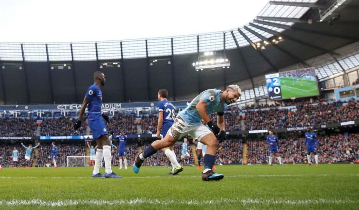 MANCHESTER CITY - CHELSEA 6-0 // FOTO Kun Aguero, „victima” lui Mike Dean » Farsa făcută la finalul meciului + recordul lui Shearer, egalat!