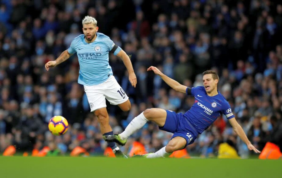 MANCHESTER CITY - CHELSEA 6-0 // FOTO Kun Aguero, „victima” lui Mike Dean » Farsa făcută la finalul meciului + recordul lui Shearer, egalat!