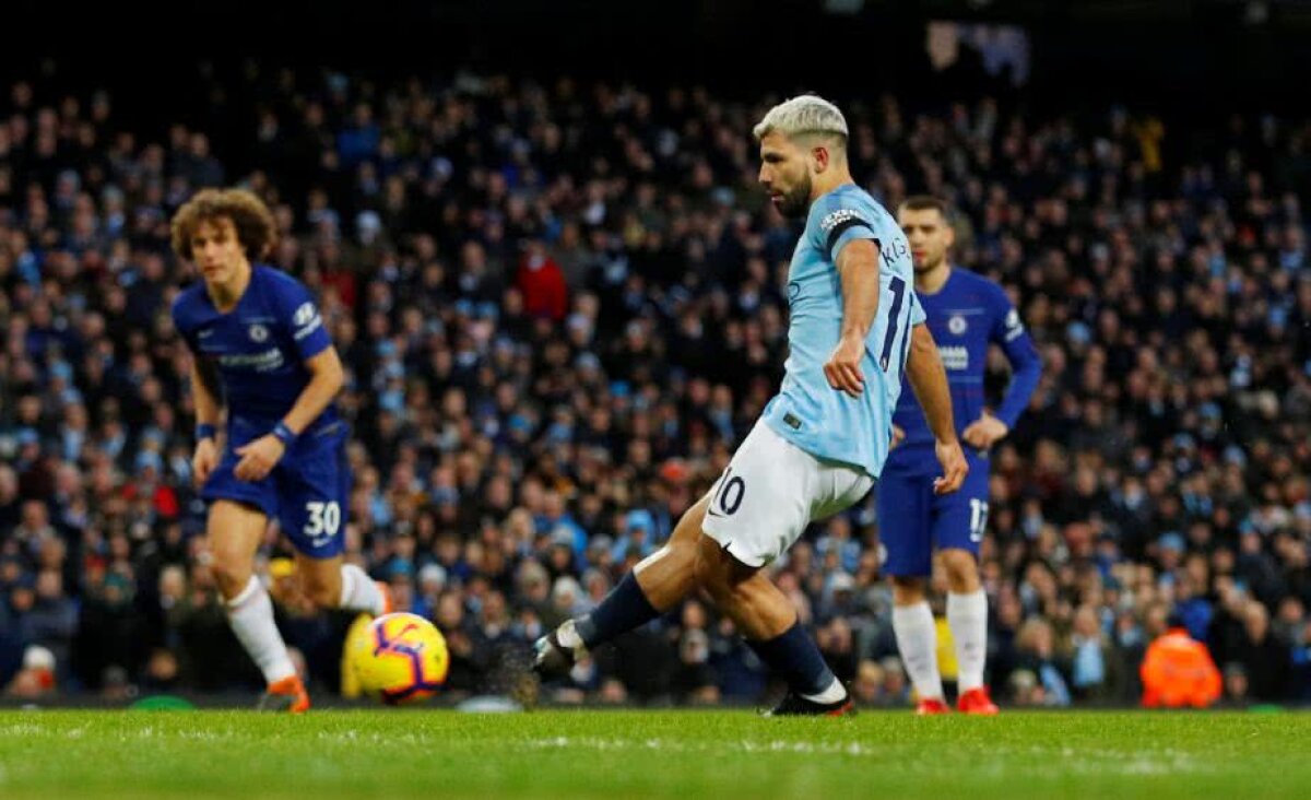 MANCHESTER CITY - CHELSEA 6-0 // FOTO Kun Aguero, „victima” lui Mike Dean » Farsa făcută la finalul meciului + recordul lui Shearer, egalat!