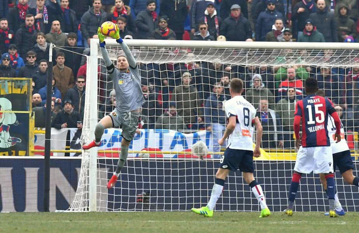 Bologna - Genoa 1-1 // Lăudat chiar și când greșește: ”Bravo, Radu! O zi începută de nota 4 și încheiată de 10”