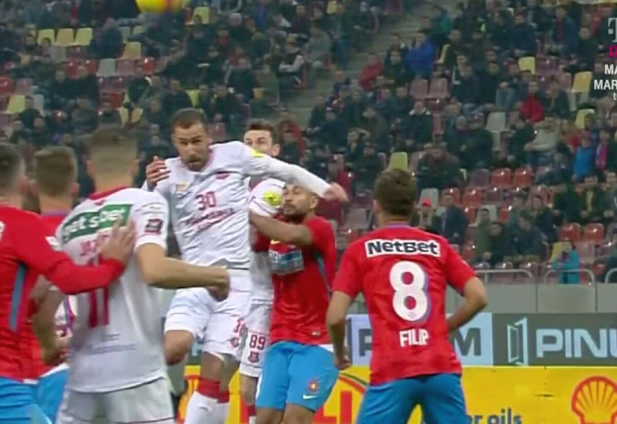 FCSB - HERMANNSTADT // VIDEO + FOTO Arbitrul Cătălin Popa a comis-o » Ion Crăciunescu: „Trebuia eliminare!” + posibil penalty neacordat pentru oaspeți