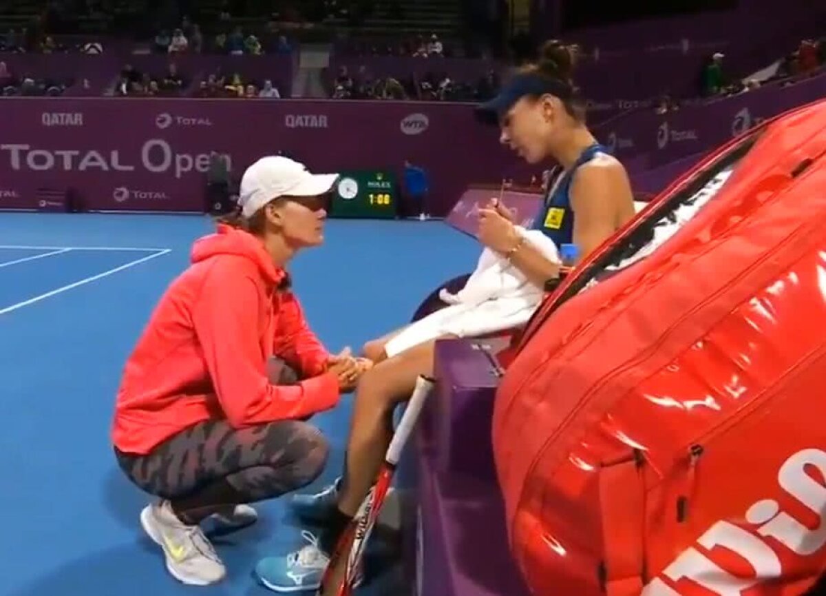 VIDEO Mihaela Buzărnescu, moment INCREDIBIL cu antrenoarea chiar pe teren: „Nu mă ajuți deloc. M-am săturat!”