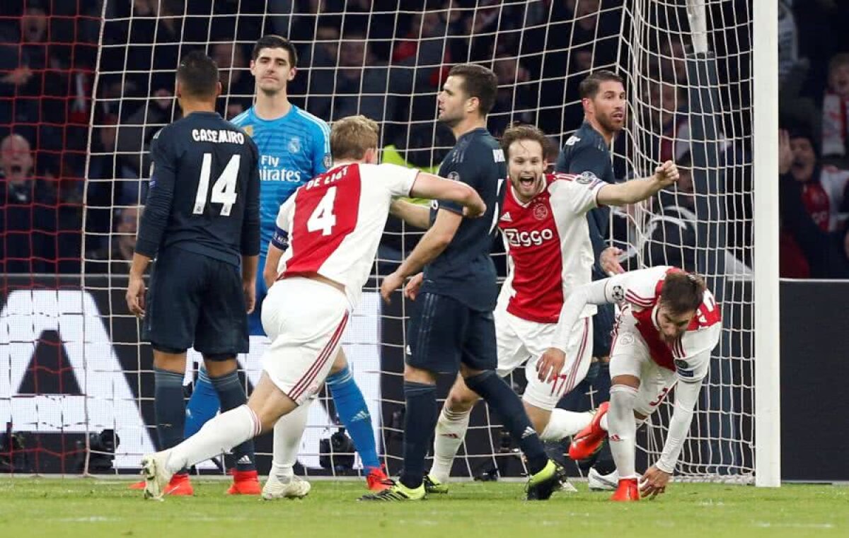 AJAX - REAL MADRID // VIDEO+FOTO Gol anulat lui Ajax dintr-un motiv controversat » Prima decizie MAJORĂ luată de VAR în Ligă