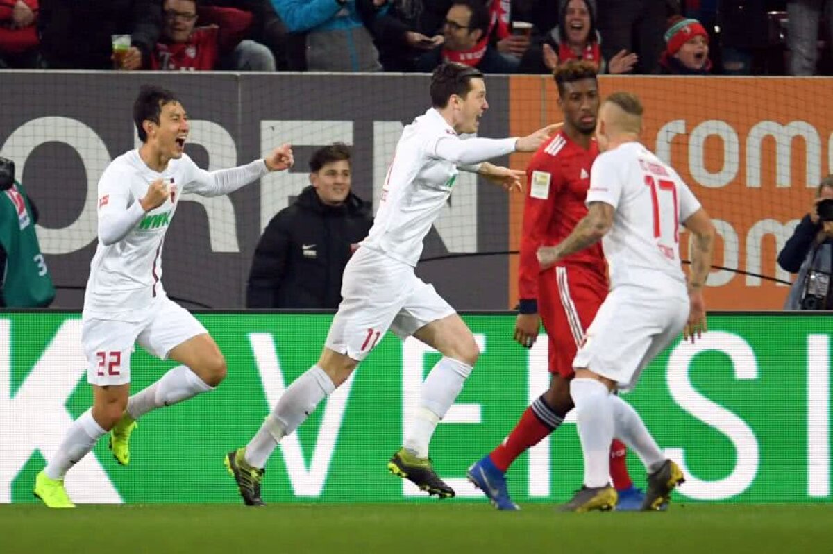 AUGSBURG - BAYERN 2-3 // VIDEO + FOTO „Bavarezii” au fost făcuți KO în 13 secunde, însă au revenit și s-au apropiat de Dortmund!