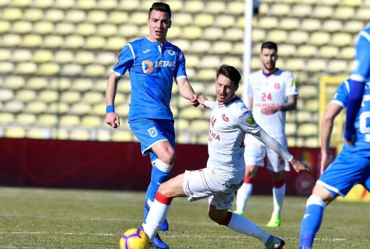 VIDEO + FOTO CSU Craiova urcă pe locul 2! Oltenii s-au impus cu greu, 1-0 cu FC Hermannstadt