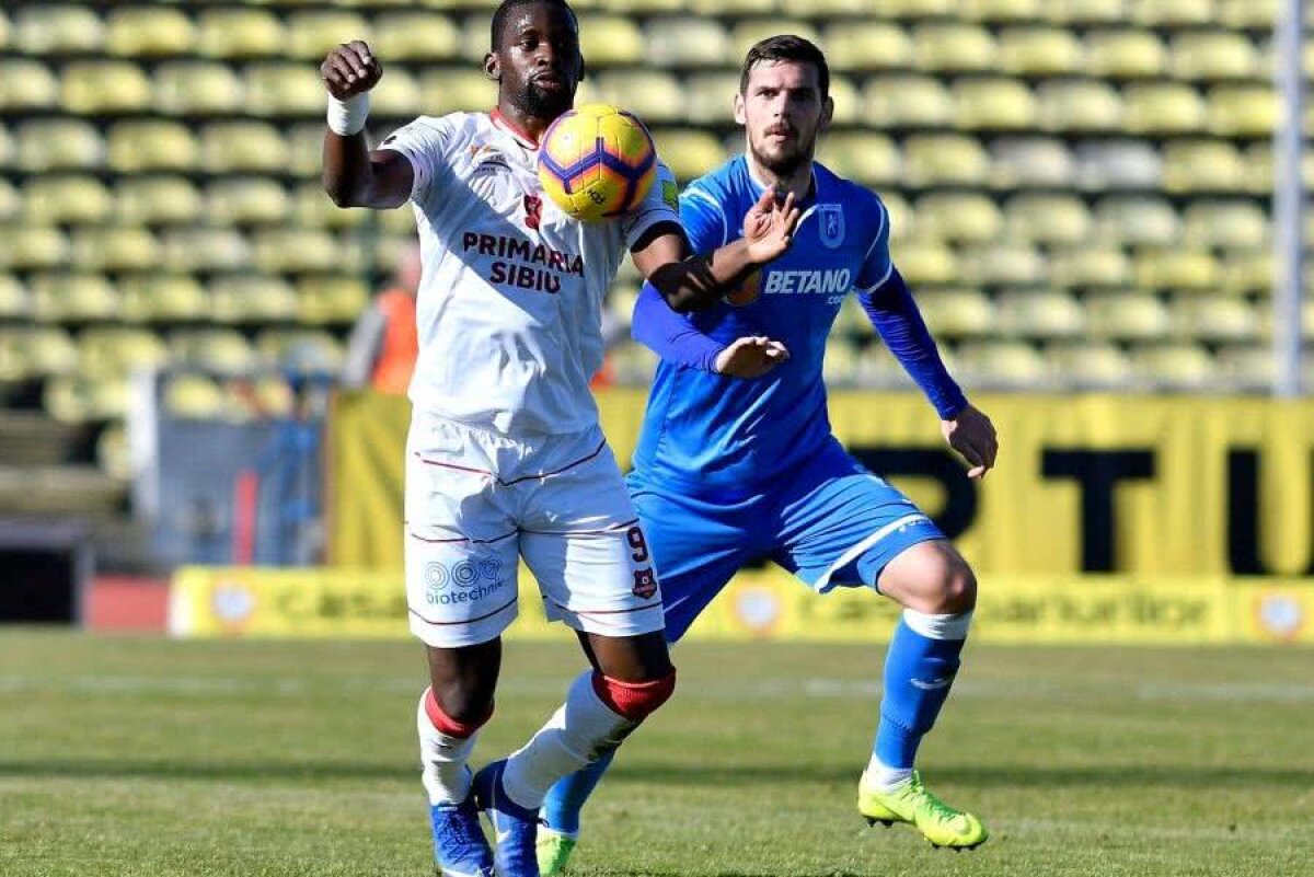 VIDEO + FOTO CSU Craiova urcă pe locul 2! Oltenii s-au impus cu greu, 1-0 cu FC Hermannstadt